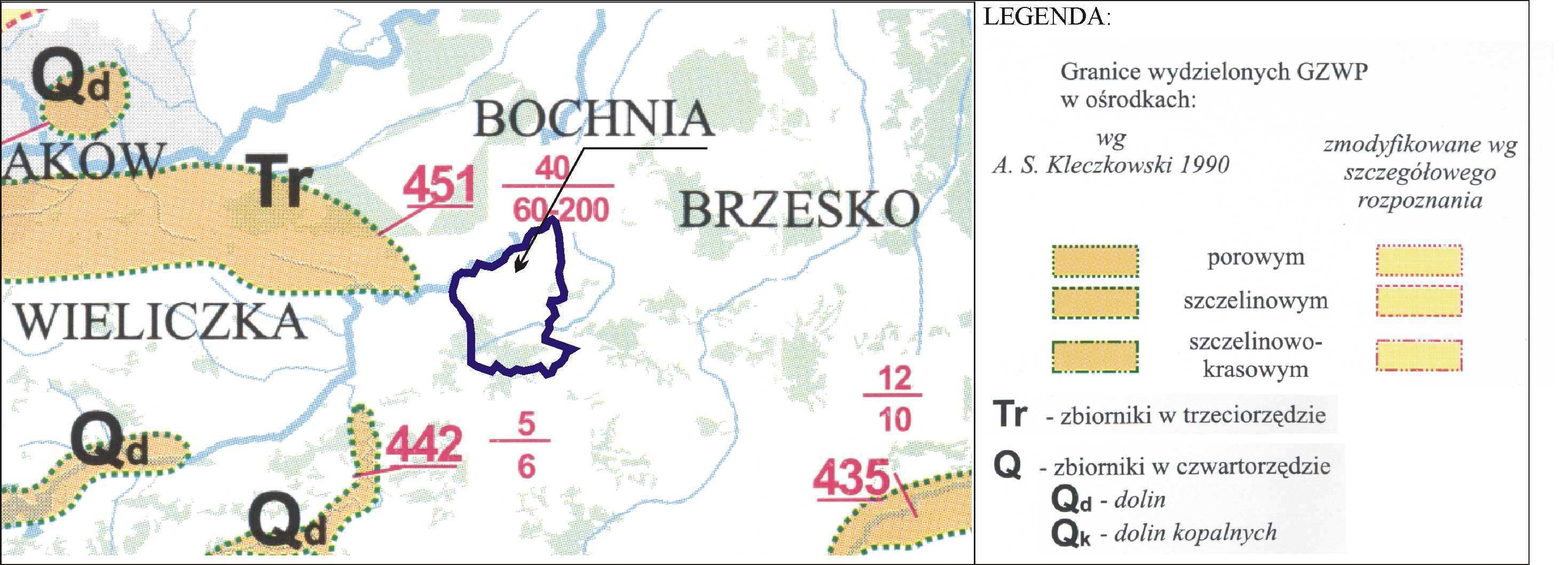 zasobności zlewni, uwarunkowanej niewielką wodonośnością utworów geologicznych budujących ten teren.