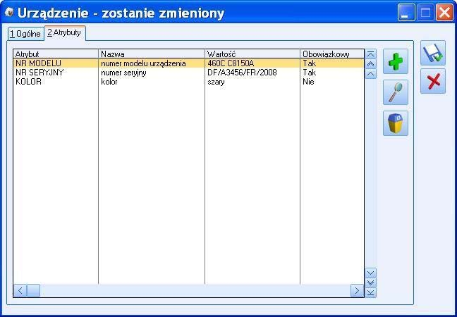 Podręcznik Użytkownika systemu CDN OPT!MA Str. 13 Dodaj umożliwia dodanie atrybutu. Funkcja dodaj jest również możliwa do wykonania poprzez wciśnięcie klawisza <INSERT>.