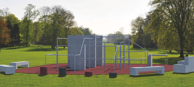 Pojedyncze elementy PARKOUR Drążki wysokie Drabina pionowa Drążki niskie Drabinka pionowa Poręcze równoległe Kółka gimnastyczne wysokie Poręcze niskie Kółka gimnastyczne - wysięgnik Parkour to przede