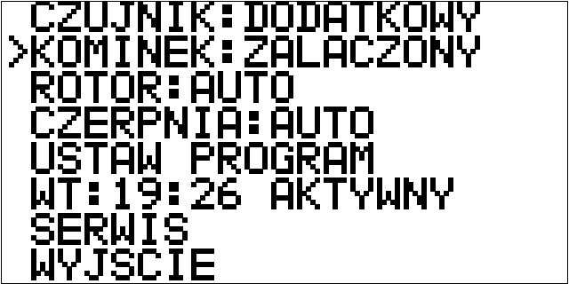 Sytuacja nr 2: Styk ZZPP2 zwarty: Ustawienia ZZPP1: wydajność 100 % temp. POMIŃ Ustawienia ZZPP2: wydajność POMIŃ temp. 21,5 C Ustawienia na ekranie: wydajność 80 % temp.