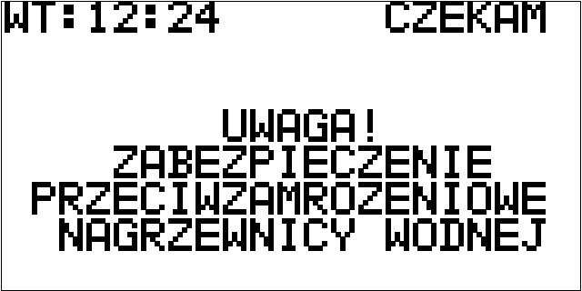 6.5.6 Zabezpieczenie przeciwzamrożeniowe nagrzewnicy wodnej Jeśli aktywne jest zabezpieczenie przeciwzamrożeniowe nagrzewnicy wodnej, w przypadku spadku temperatury nagrzewnicy wodnej poniżej