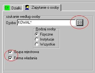 Dołączenie zapytania podmiotowego Interfejs do komunikacji między Geoinfo a EgbWin Formularz pozwala na dodanie do filtra danych przedmiotowych (działek, budynków, lokali) również danych na temat
