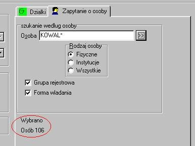 Lista osób się zamknie i wrócimy do filtra osób gdzie powinna się pojawić informacja o ilości wybranych osób: UWAGA!