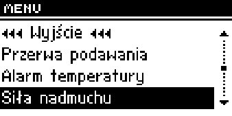 II.11. Przerwa podawania Czas przerwy służy do ustawiania przerwy pracy podajnika, przerwę należy dostosować do rodzaju opału spalanego w kotle.