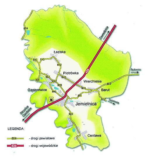 2. PODSTAWOWE DANE DOTYCZĄCE OBSZARU GMINY JEMIELNICA Gmina Jemielnica położona jest w powiecie strzeleckim, w odległości niecałych 10 km od miasta Strzelce Opolskie oraz ok.