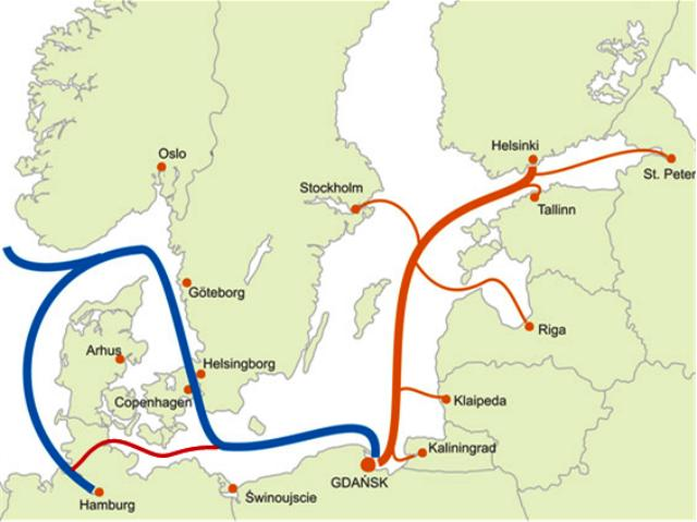 DCT GDAŃSK 38 Obecne zainteresowanie serwisem potwierdza, że duża część kontenerów odładowywanych w DCT, płynie z Gdańska feederowymi połączeniami do portów