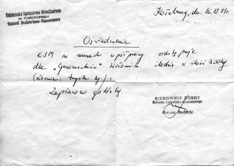 na 13 grudnia 1981 r. i w kolejnych dniach w Wołominie nie internowano nikogo 25, choć w nocy z 14 na 15 grudnia funkcjonariusze zjawili się po Wiktora Miszczenko.