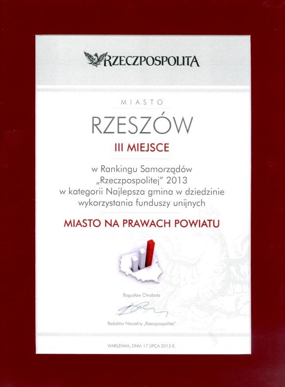 III miejsce w Rankingu Samorządów organizowanych przez