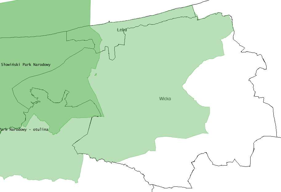 Green Key Program Ochrony Środowiska dla Gminy Wicko w województwie pomorskim w części lądowej oraz 11 171 ha wód przybrzeżnych Morza Bałtyckiego, a więc w postaci powierzchniowo zbliżonej do