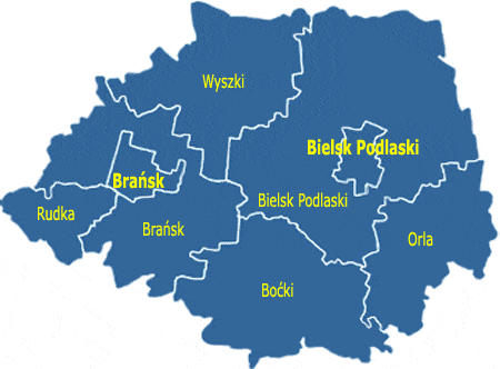 2. PODSTAWOWE INFORMACJE O GMINIE 2.1. Położenie i podział administracyjny Gmina Bielsk Podlaski położona jest w północno-wschodniej części Polski, w południowej części województwa podlaskiego.