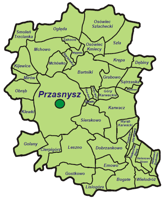 2. Wnioski Wg wstępnej analizy terenami, na których występuje największa koncentracja zjawisk kryzysowych w gminie są miejscowości: Karwacz, Leszno, Gostkowo, Golany, Szla, Bartniki, Kijewice,