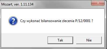 Aby rozpocząć zlecenie, najpierw musimy upewnić się, iż mamy wystarczającą ilość materiałów. Klikamy prawym przyciskiem myszy na () znajdujących się w kolumnie zakup.