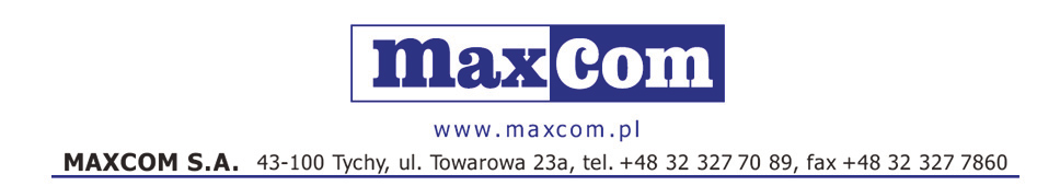Deklaracja Zgodności 08/2012/EC Maxcom S.A., ul.