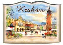 Kraków w akwareli i w fotografii 35 magnesy rzeźbione