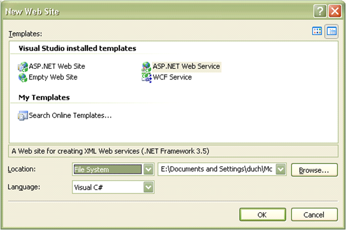 WebService C# Serwer Uruchamiamy Visual