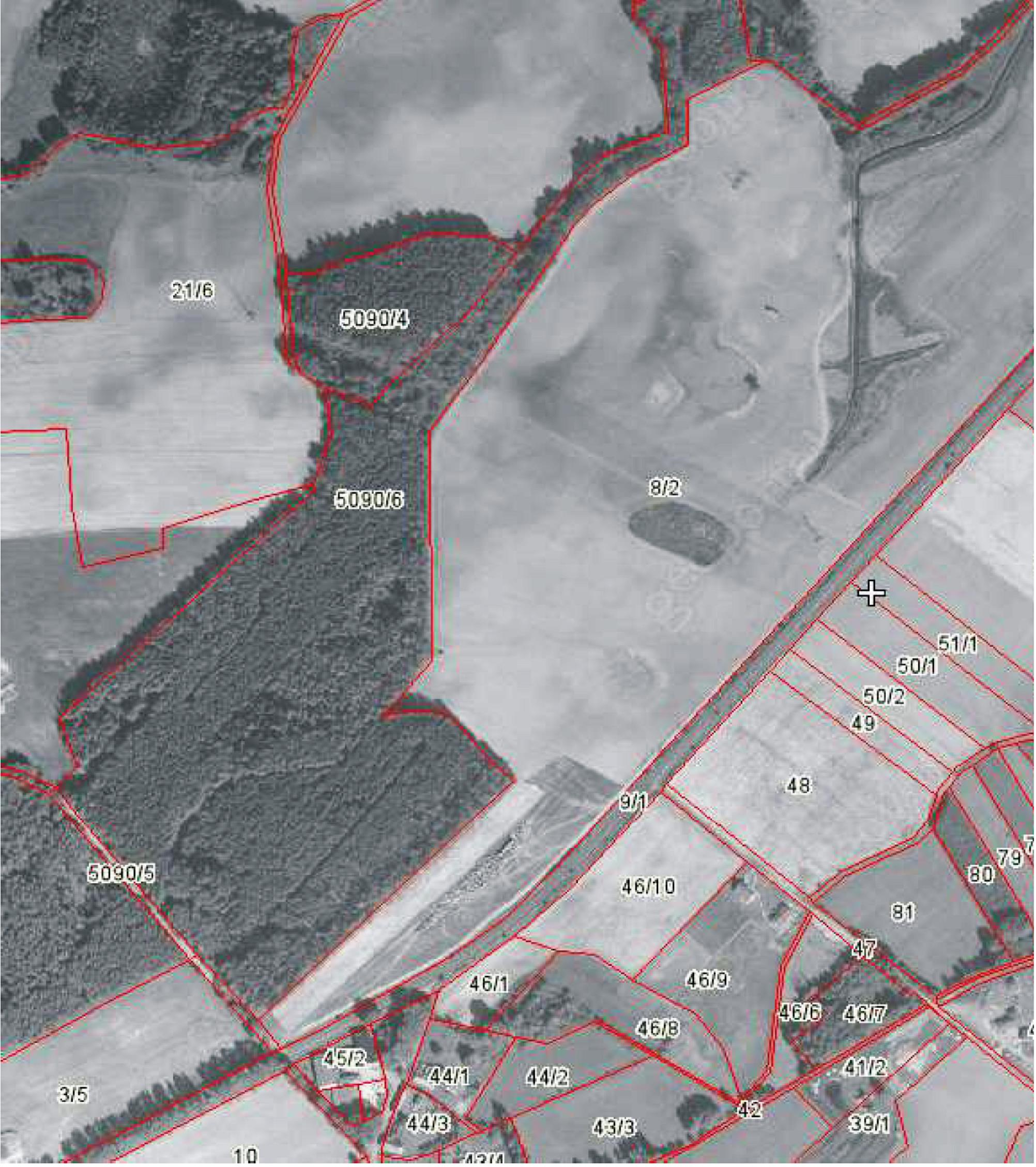 9/1-8 - MAPA ORTO EWIDENCYJNA REMONT ŚCIEŻKI ROWEROWEJ MIEJSCOWOŚĆ TRZEBANIA km 5+350,00 OSIECZNA km