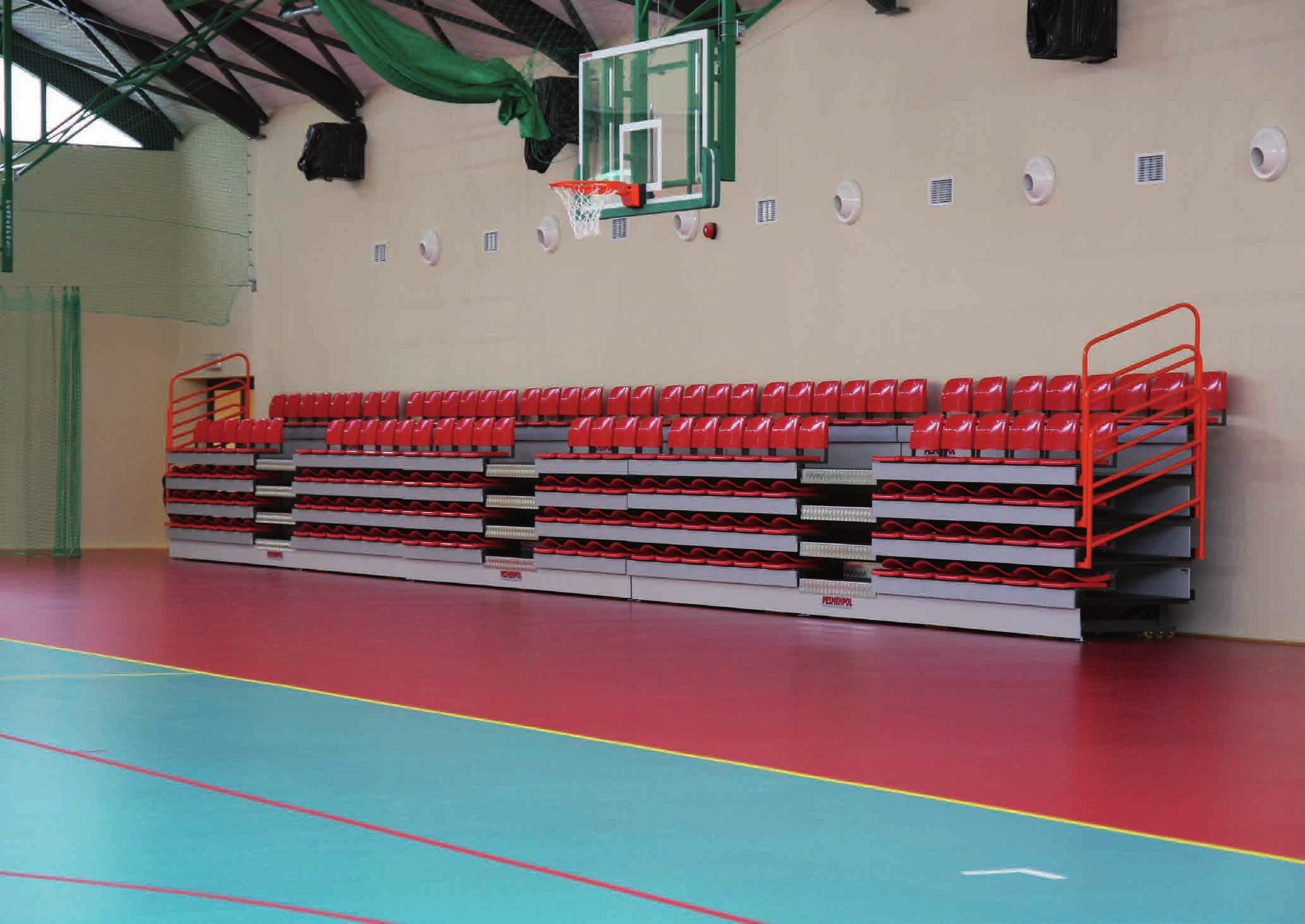 Trybuny sportowe Teleskopowe - do