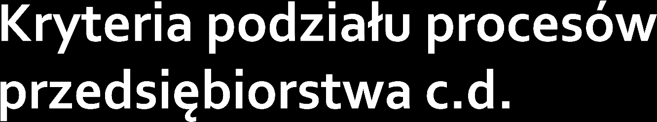 Procesy zarządzania - obejmują one procesy informacyjno-decyzyjne, uwzględniając aspekt dynamiczny. Przebiegają w ramach określonej struktury organizacyjnej przedsiębiorstwa (aspekt statyczny).