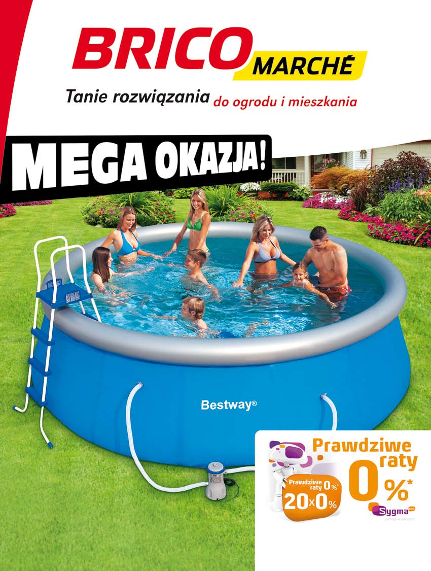 oferta ważna 11 do 22 kwietnia 2012 r. lub do wyczerpania asortymentu 799,- Basen rozporowy z pompą i drabinką 13807 L wym.
