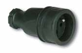 Gumowe oraz w pełni gumowe wtyczki i gniazda uziemienia Wtyczka 80 jeden system uziemienia 41 gumowa w pełni gumowa 0531-s 0532-s 30 sztuk 99 Wtyczka dwa systemy uziemienia (uni- schuko) 42 115 T A T