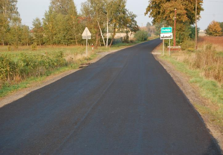Zmodernizowano odcinek drogi powiatowej Dalików Brudnów Inwestycja Dalików Brudnów obejmowała przebudowę drogi na odcinku 4, 350 km.