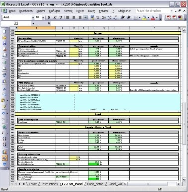 Planowanie stacji Quantities tool, obliczanie akumulatorów Planowanie z wykorzystaniem niniejszej instrukcji 1.