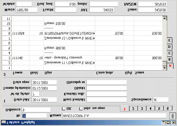 Można ograniczyć tworzenie faktur do konkretnego Odbiorcy, zakresu Odbiorców (oddzielając ich kody dwukropkiem) lub kategorii Odbiorców. W tym celu można użyć funkcji Wklej Specjalnie.