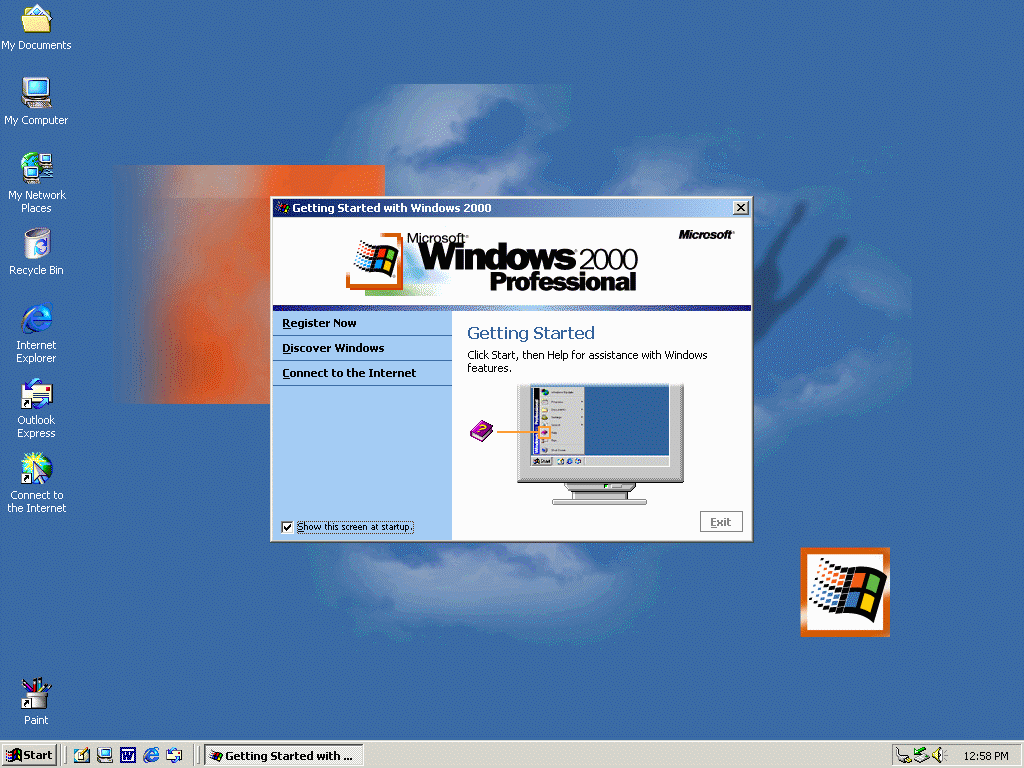 Windows 2000 Microsoft udostępnił system operacyjny Windows 2000 (w trakcie prac znany pod nazwą "NT 5.0") w lutym 2000, przeznaczając go na rynki stanowisk roboczych i serwerów.