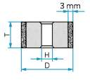 Strona 52 Ściernice borazonowe (CBN) (spoiwo ceramiczne) Średnica Szerokość Średnica otworu D T H Wielkość ziarna FEPA 1/2 T Średnioziarniste 1 5 6 2 B91 233251 - - - - - - - - - 6 8 2,5 B91 233252 -