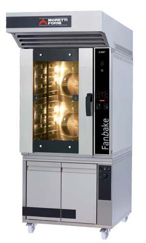 Piece cukiernicze 600x400 seria F Wykonane ze stali nierdzewnej Drzwi z podwójną szybą Panel kontrolny z prawej strony pieca Wyjmowalne prowadnice ze stali nierdzewnej Ręczne, czasowe lub