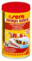 Karmienie zgodne z naturą Idealny kształt pokarmu Dzięki formie obu rodzajów pokarmu małym granulkom w przypadku SERA shrimps natural i niezwykłym krążkom w przypadku SERA crabs natural zwierzęta
