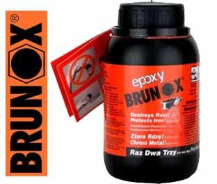 Brunox epoxy - neutralizator rdzy, 1L Kod Kleimy: bux23xxooo1k838y Pojemność: 1L Cena netto: 63,47 PLN Brunox Epoxy to jedyny opatentowany neutralizator rdzy i system gruntujący w jednym zawierającym