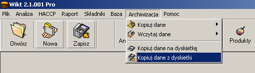 W oknie tym za pomocą plusów rozwijamy Mój komputer-> Dysk C -> ArchWikt i tu szukamy katalogu z datą, z którą są zapisane przez nas wcześniej zarchiwizowane dane, tj jeżeli chcemy wczytać dane z