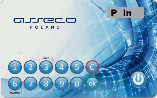 W celu zalogowania się do systemu za pomocą tokena lub złożenia podpisu pod wykonywaną operacją (przycisk logowania, przycisk podpisu) wymagane jest odblokowanie urządzenia kodem PIN (Rysunek 6).