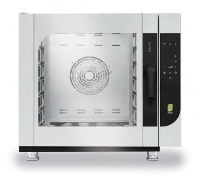 MBM GASTRONOMICZNY PIEC KONWEKCYJNO-PAROWY CHEFMATE BASIC TOUCH model pojemność rodzaj wytwarzania pary Basic Touch CME4 4x GN 1/1 (brak prowadnic na 600x400 mm) bezpośredni natrysk na grzałki Basic