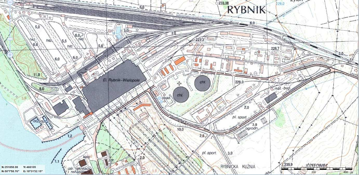 plan zagospodarowania przestrzennego zatwierdzony Uchwałą Rady Miasta Rybnika nr 545/XXXV/2005 z