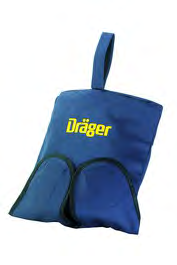 w torbie, maski pełnotwarzowe Dräger mogą być przechowywane i przenoszone w