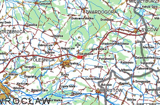 POŁOŻENIE NIERUCHOMOŚCI Nieruchomość położona we wschodniej części miejscowości Stradomia Wierzchnia nr 78 w gminie Syców, przy szlaku komunikacyjnym Wrocław- Białystok w odległości około 50 km od