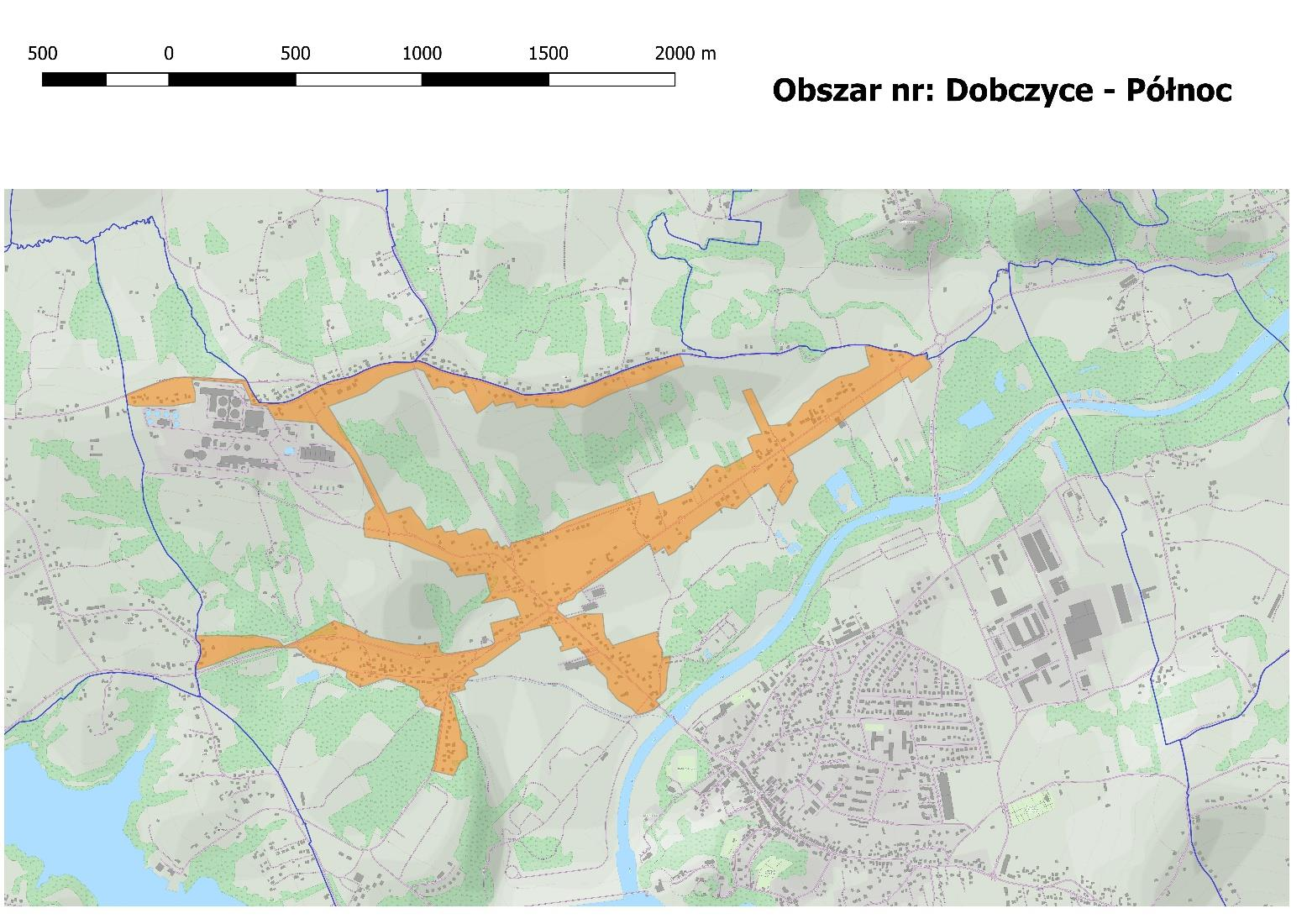 Obszar 3. Dobczyce Północ Obszar Dobczyce Północ obejmuje ulice położone po przeciwnej stronie rzeki Raba, w stosunku do pozostałych części miasta.