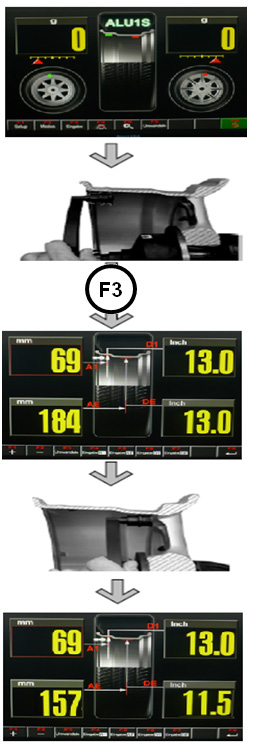 Te może zostać skorygowane za pomocą przycisków funkcyjnych (F1, F2). Aby zapamiętać parametry i opuścić menu naciśnij przycisk F9 (ENTER). 6.3.