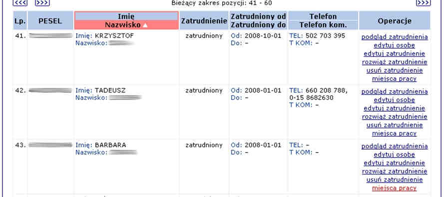 dana osobę i wybieramy