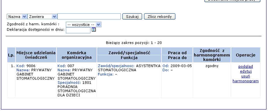 medycznego pojawia się