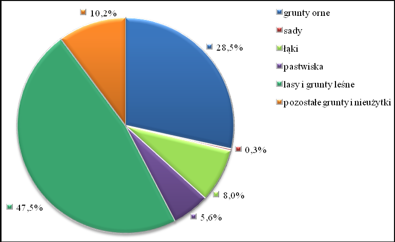 Tabela nr 1 Powierzchnia poszczególnych gruntów w gminie Kluki [ha] stan na dzień 31 grudnia 2005 r.