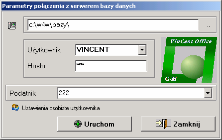 W zakładce Dane ogólne edytujemy dane użytkownika. Pola Nazwisko, Login i Hasło są wymagane. Aby zmienić hasło użytkownika należy kliknąć przycisk oznaczony na rysunku nr 2.