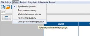 wyświetlona informacja Filtrowanie włączone.