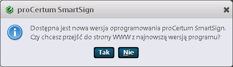 1), mechanizm powiadamiania o aktualizacji sprawdza, czy dostępna jest nowsza wersja aplikacji.