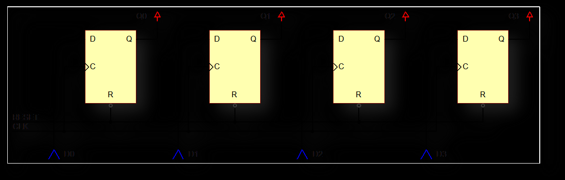 Temat: Rejestry. Rejestry (ang. Register) to układy zbudowane z przerzutników D.