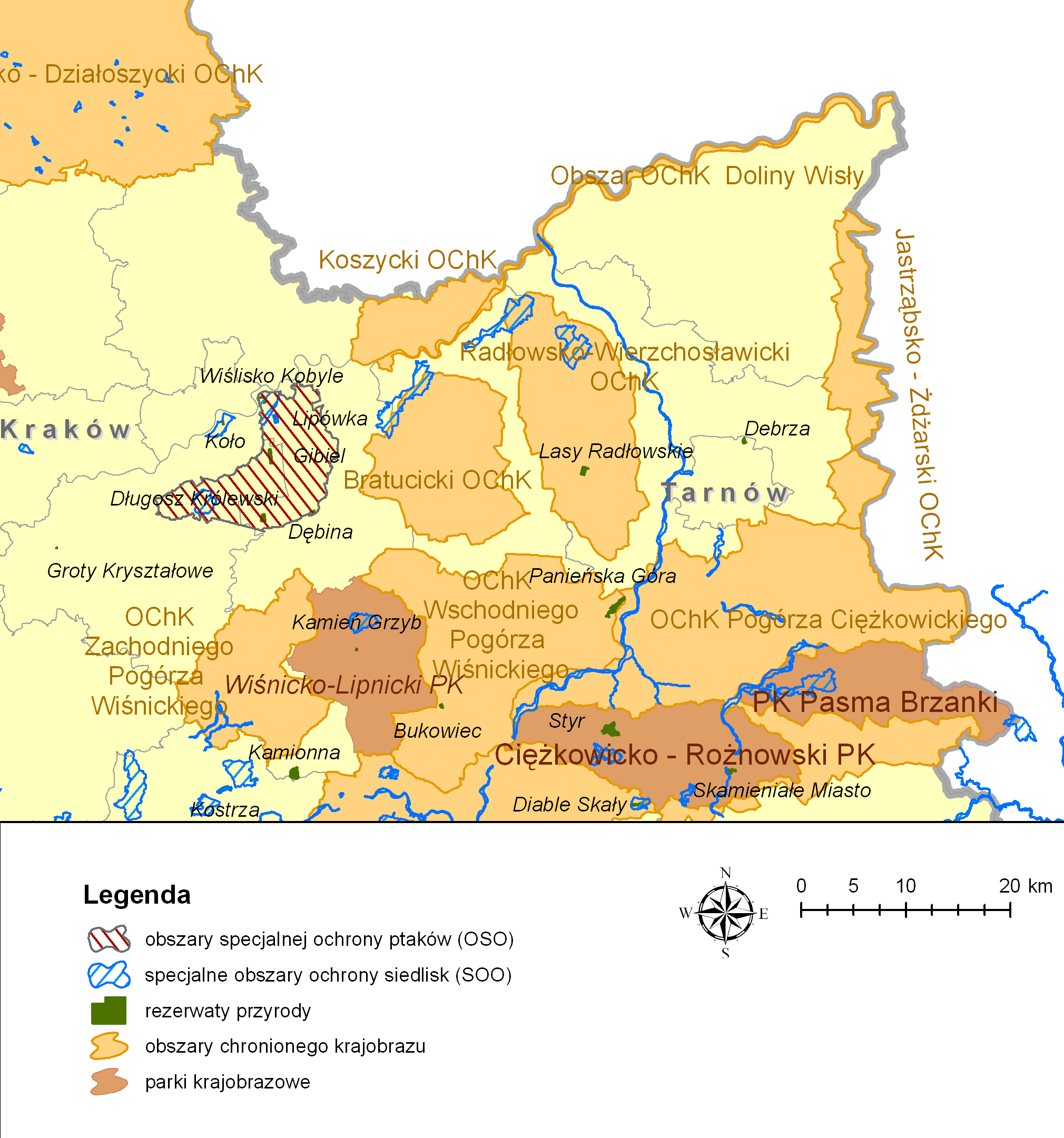 44 Informacja o stanie środowiska w 2010 roku Mapa.