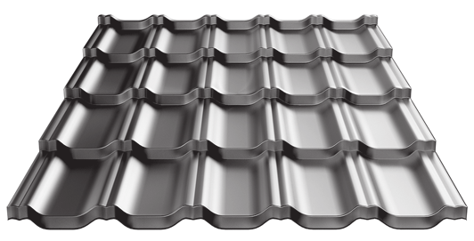 Dachówki blaszane GAMMA to nowoczesne pokrycia dachowe, których kształt wzorowany jest na formie klasycznych dachówek ceramicznych.