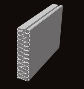 Kasety ścienne wewnętrzną część systemu elewacyjnego PROSYSTHERM stanowią kasety ścienne. Ich montaż odbywa się bezpośrednio do filarów konstrukcyjnych za pomocą dedykowanego systemu wstrzeliwania.